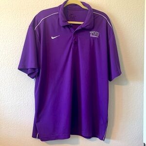 Nike TCU baseball polo dri-fit XL